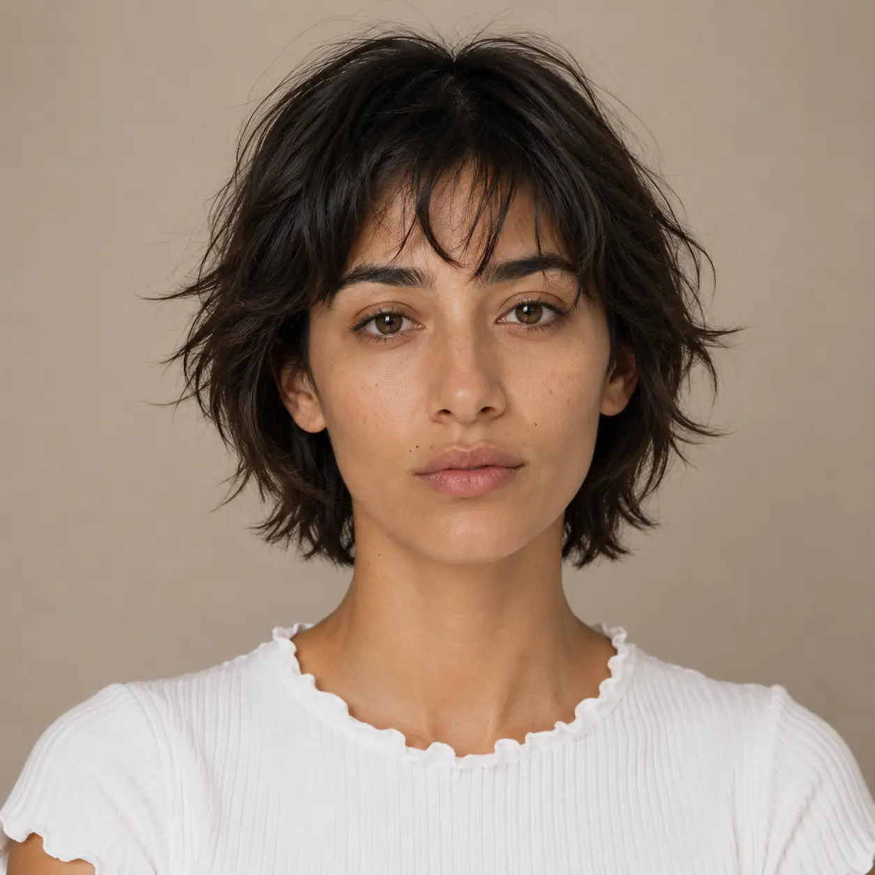Grown-out shag haircut with naturally blended layers that stay intentional between trims for low upkeep