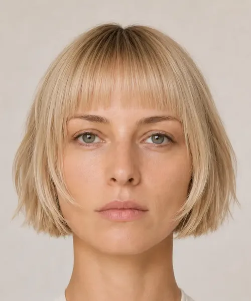 Blunt Bob with Blunt Bangs