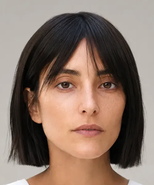 Blunt Bob with Wispy Bangs