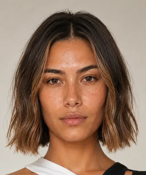 Ombré Blunt Lob