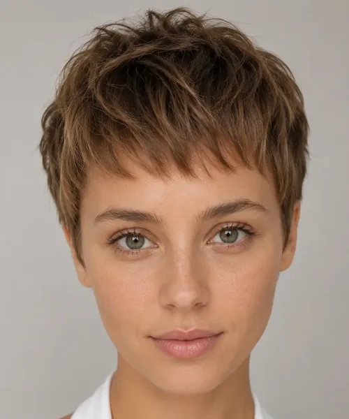 Pixie with Baby Bangs