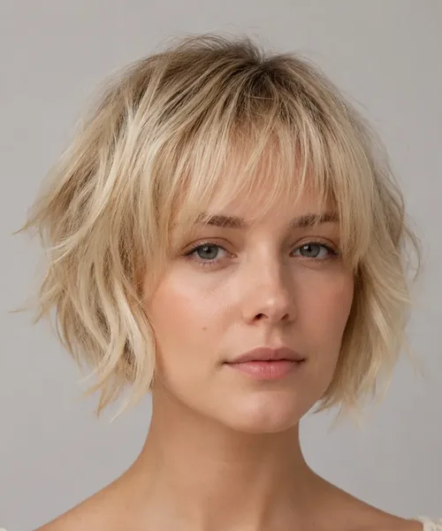Shaggy Bob with Wispy Bangs