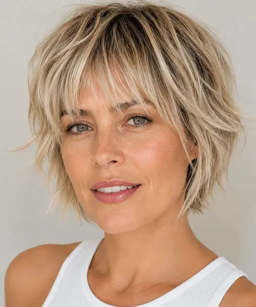 Shaggy Pixie with Wispy Bangs