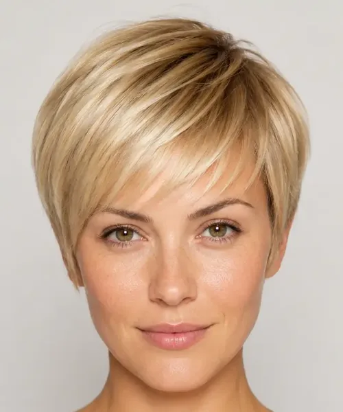 Blonde Textured Pixie