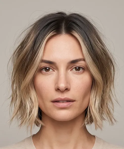 Wavy Ombré Bob