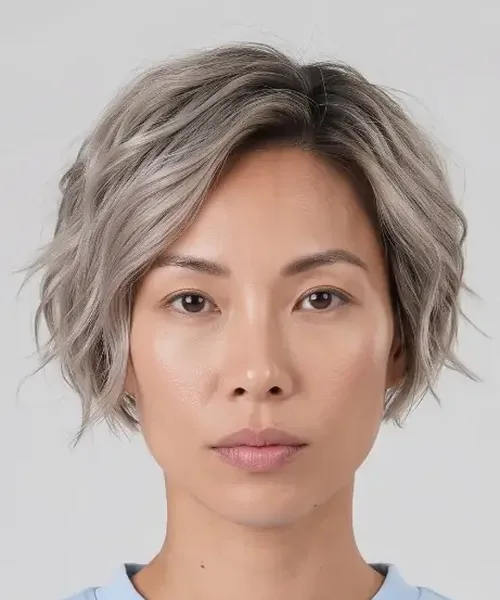 Wavy Silver Pixie