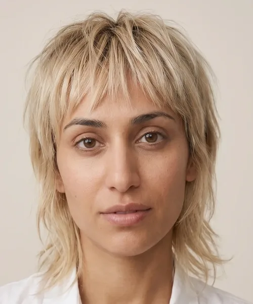 Wispy Blonde Shag
