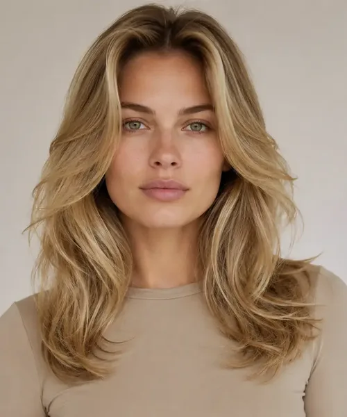Blonde Voluminous Layers