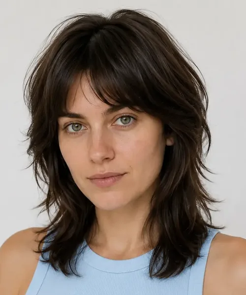 Tousled Brown Shag