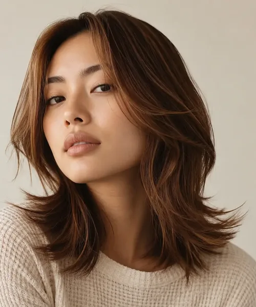Voluminous Auburn Layers