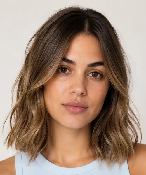 Balayage Wavy Lob