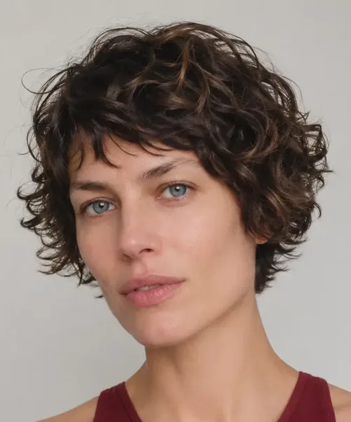 Curly Brunette Crop