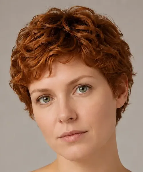 Copper Curly Pixie