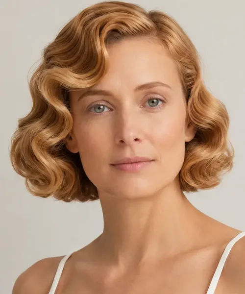 Finger-Wave Short Bob