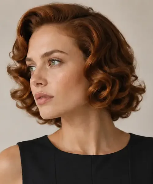 Vintage Curly Bob