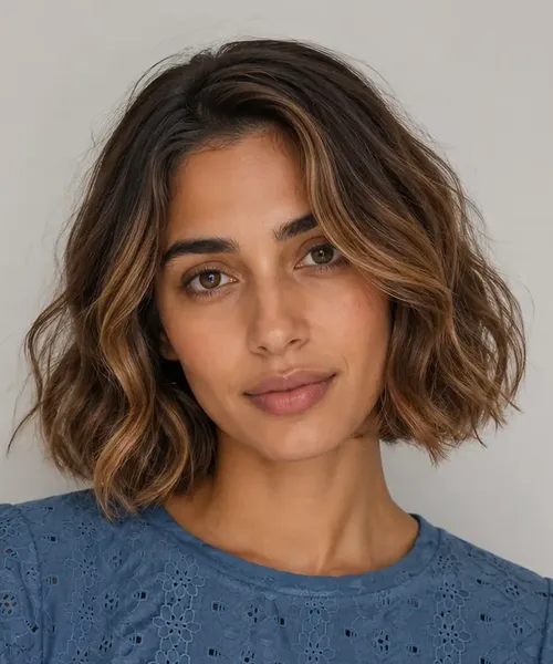 Voluminous Balayage Bob