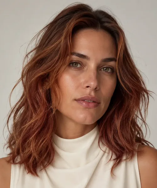 Auburn Wavy Lob