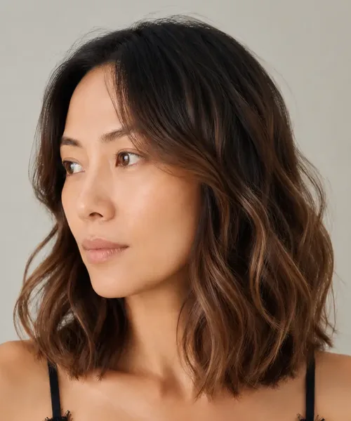 Ombré Wavy Lob