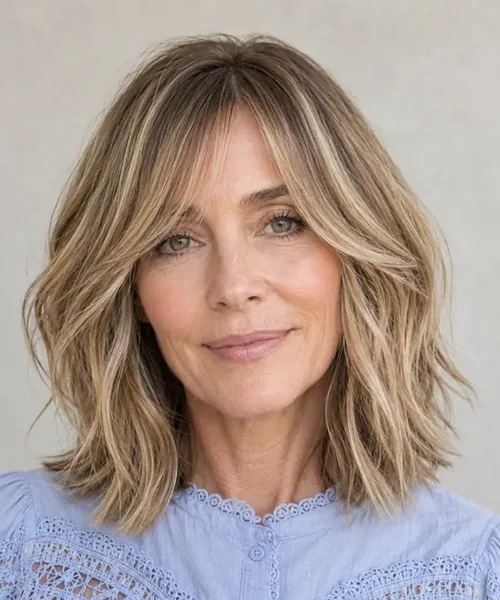 Blonde Balayage Lob