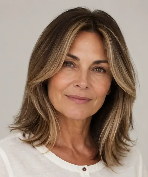 Bronde Lob with a Money Piece