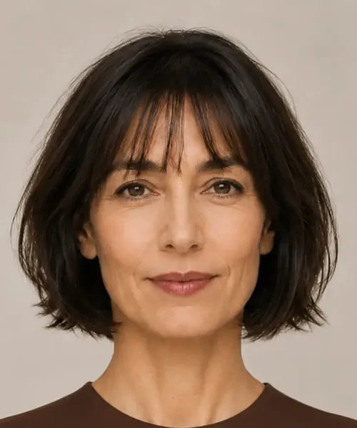 Chin Bob with Bangs