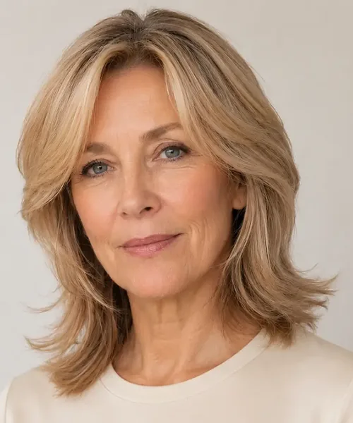 Feathered Blonde Lob