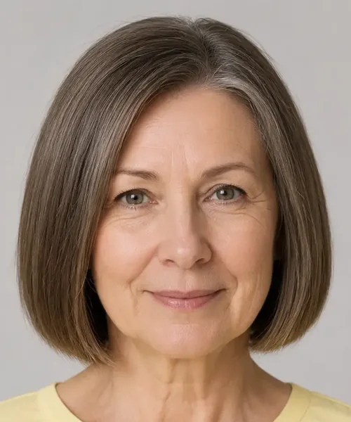 Sleek Blunt Bob