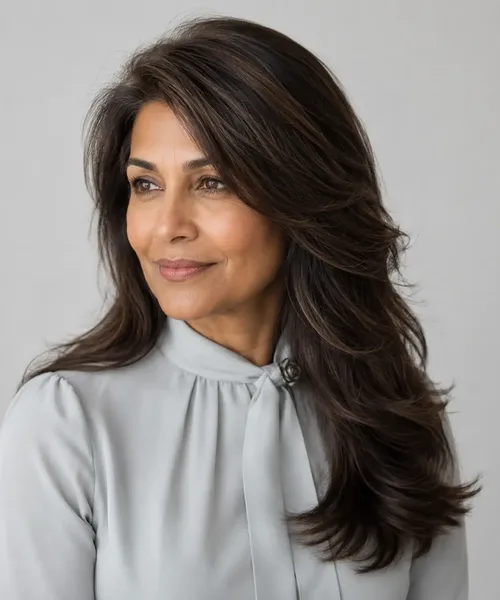 Long Hair with Face-Framing