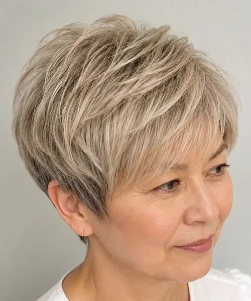 Spiky Silver Pixie