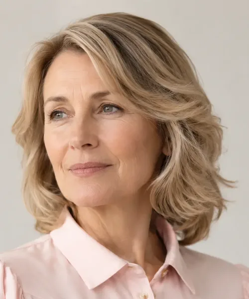 Wavy Layered Bob