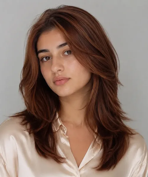 Auburn Layered Shag