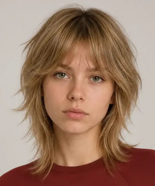 Blonde Wolf Cut