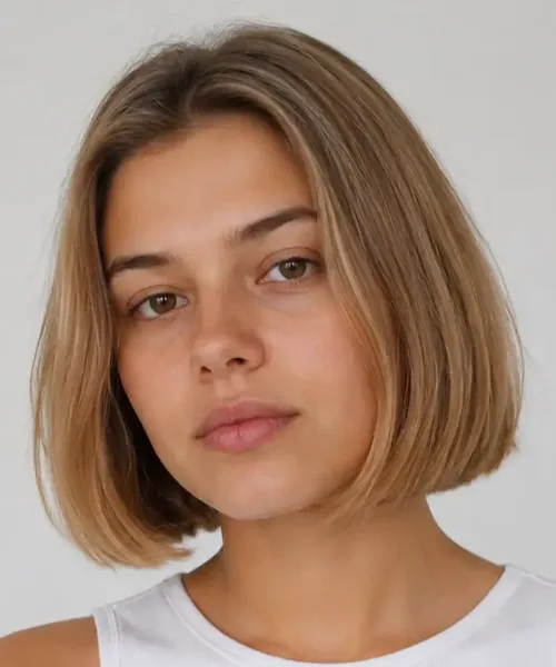 Chin-Length Blunt Bob