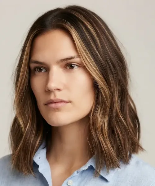 Layered Collarbone Lob