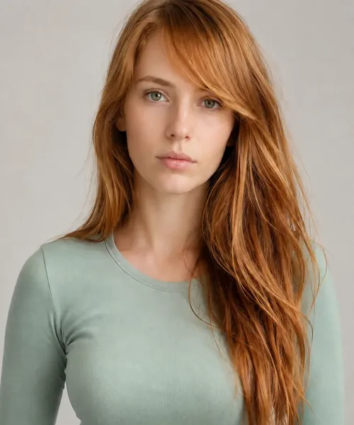 Long Hair with a Side Fringe