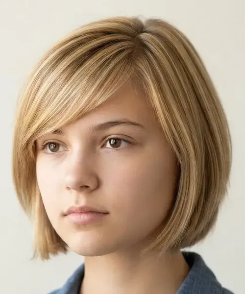 Side-Swept Chin Bob