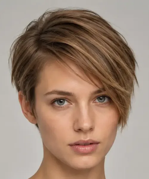 Side-Swept Pixie with a Long Fringe