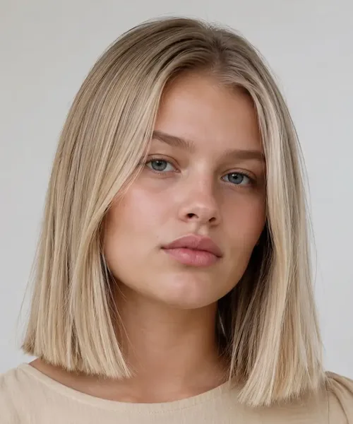 Sleek Blunt Lob