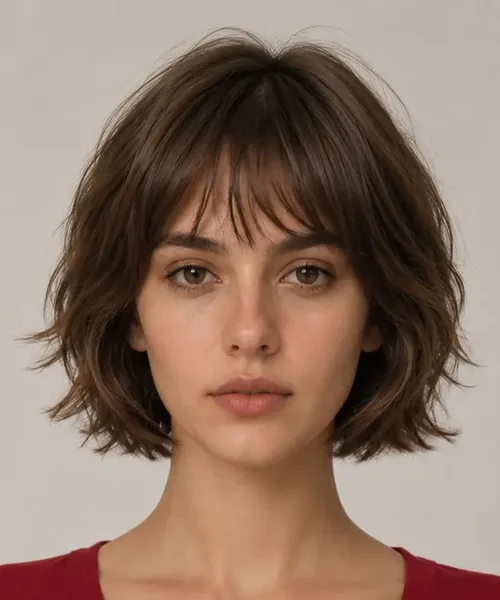 Textured Shaggy Bob