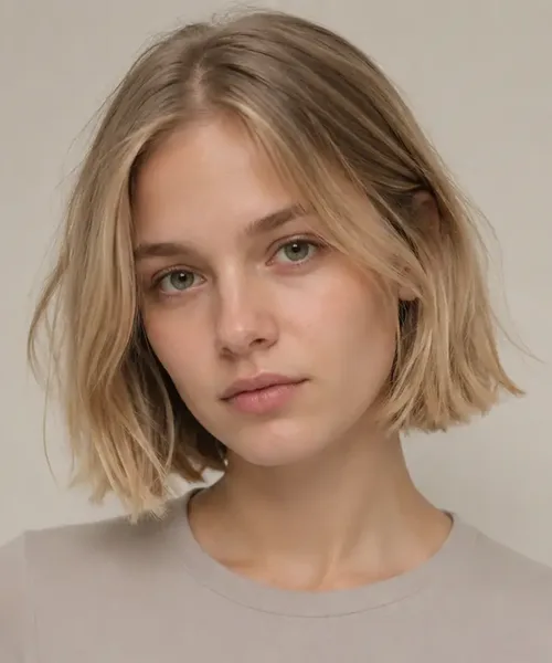 Tousled Blonde Bob
