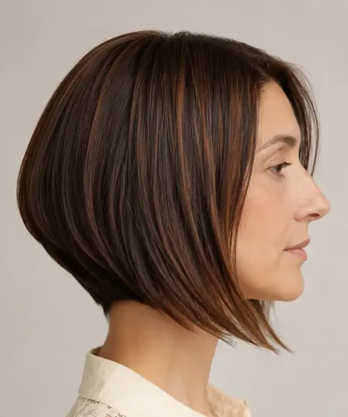 Dimensional Brunette Bob