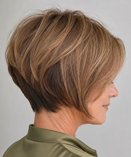 Two-Tone Stacked Bob