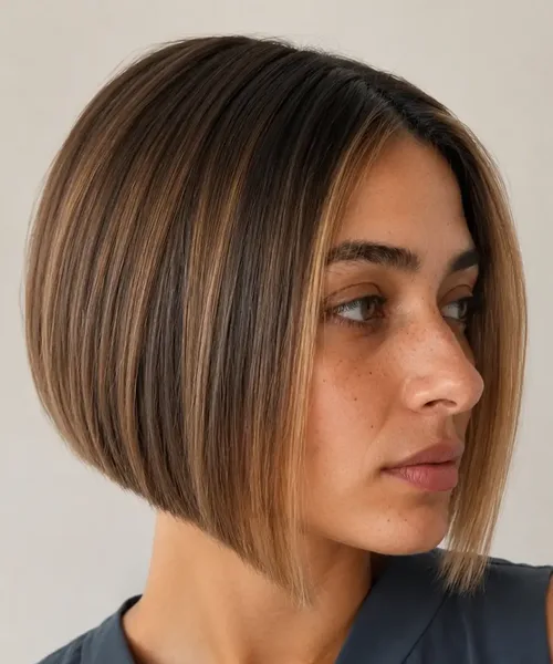 A-Line Balayage Bob