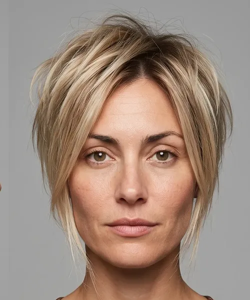 Choppy Blonde Pixie-Bob