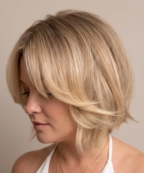Feathered Golden Bob