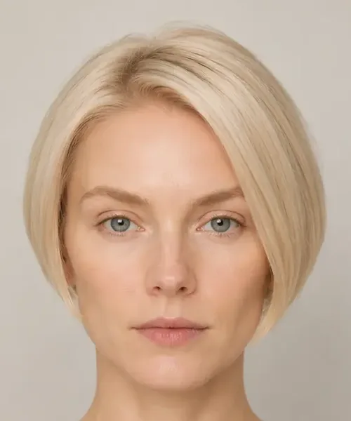 Rounded Platinum Bob