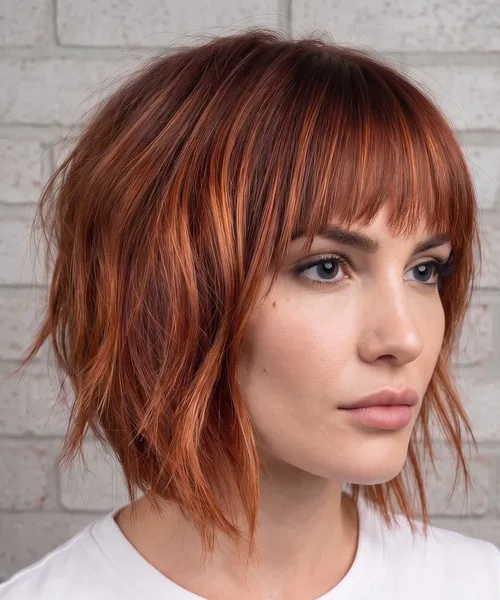 Copper Shag with a Fringe