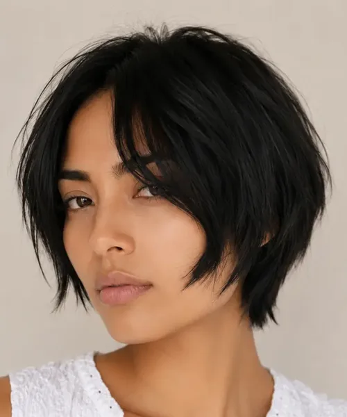 Textured Choppy Bob
