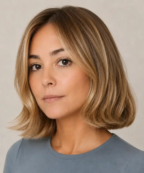 Soft Wavy Bronde Bob