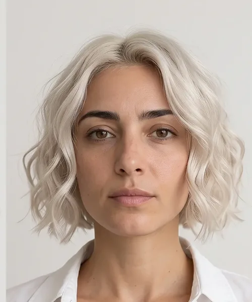 Platinum Wavy Bob